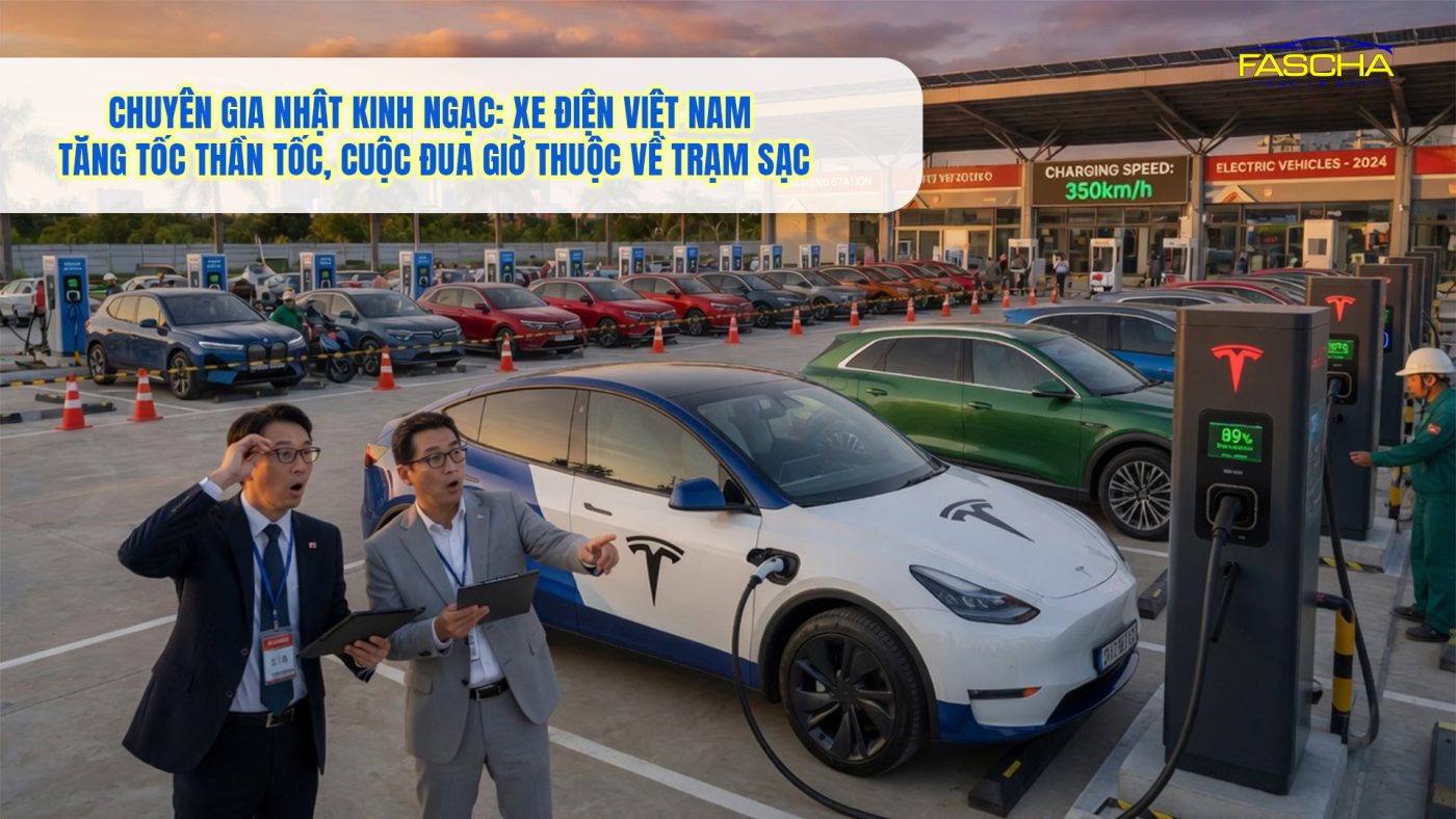 Chuyên gia Nhật kinh ngạc: Xe điện Việt Nam tăng tốc thần tốc, cuộc đua giờ thuộc về trạm sạc