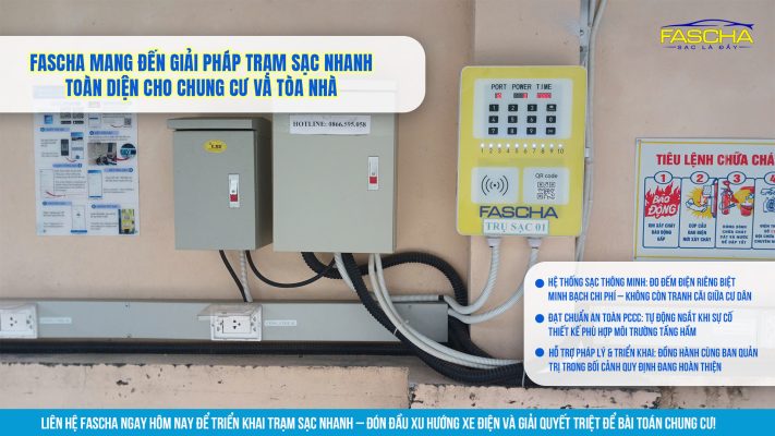 Ba vấn đề của xe máy điện với hầm chung cư
