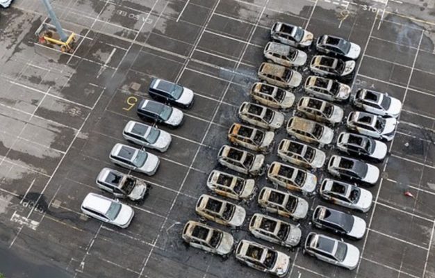 Hiện trường vụ hoả hoạn.