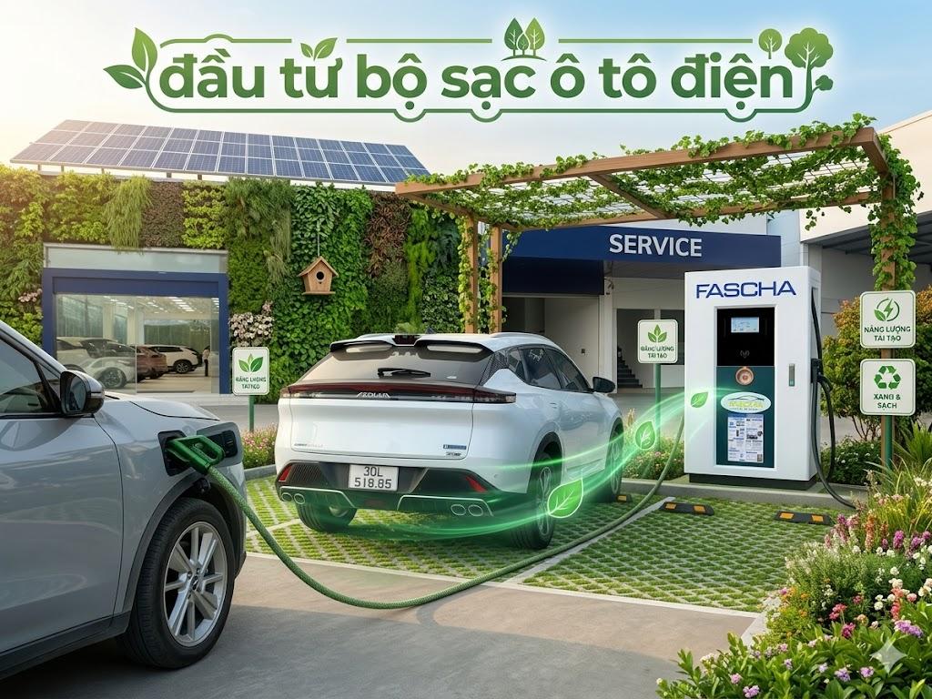 đầu tư bộ sạc ô tô điện
