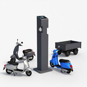 Trụ sạc xe máy điện 2 cổng sạc