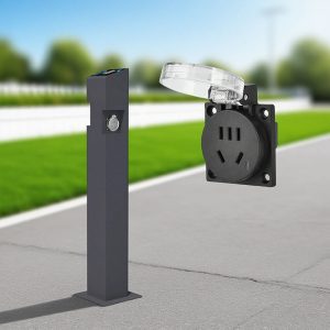 Trụ sạc xe máy điện 2 cổng sạc