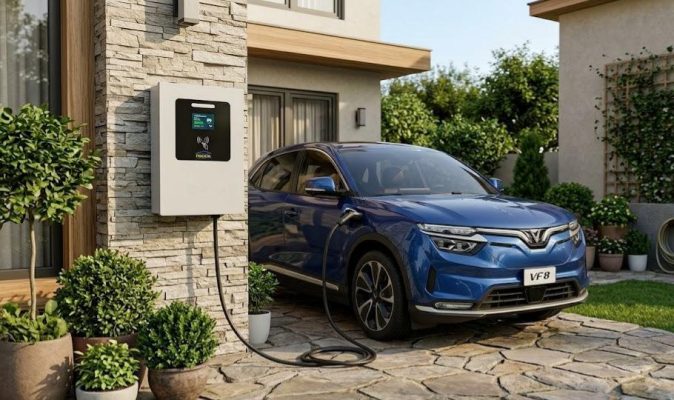 lắp đặt trạm sạc xe điện tại nhà