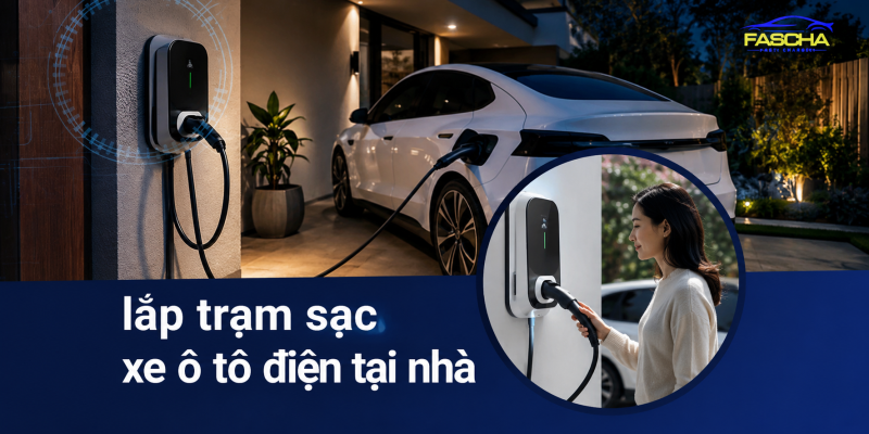 Lưu ý lắp đặt trạm sạc ô tô điện tại nhà