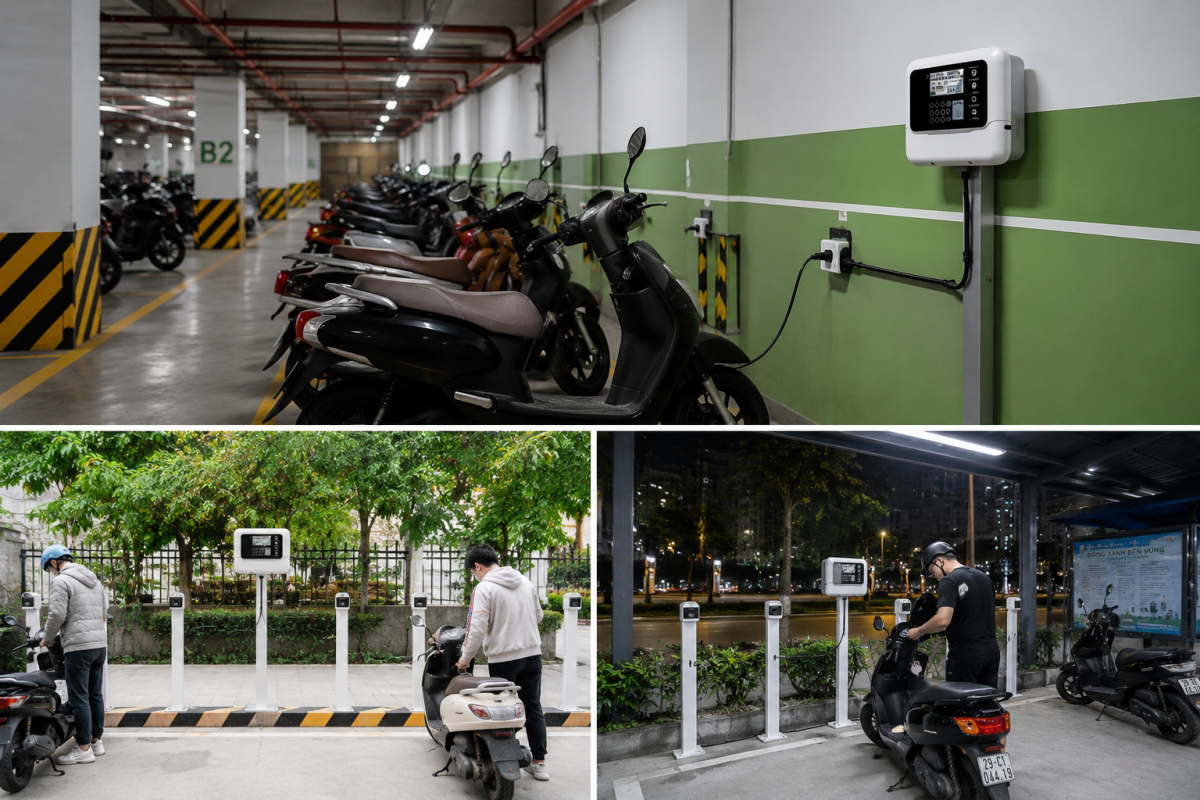 Trạm sạc xe máy điện