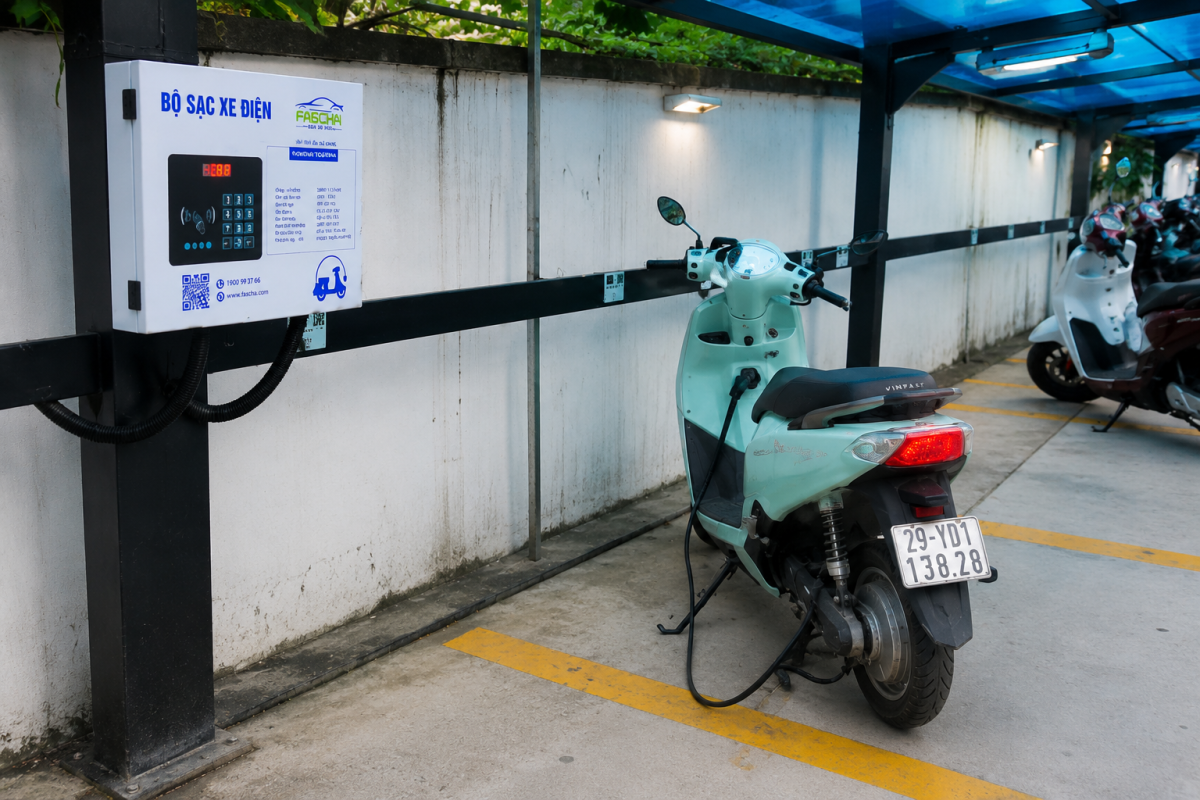 Giá trạm sạc xe máy điện 2026