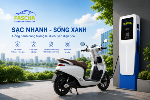 Trạm sạc xe máy điện trong Hà Nội