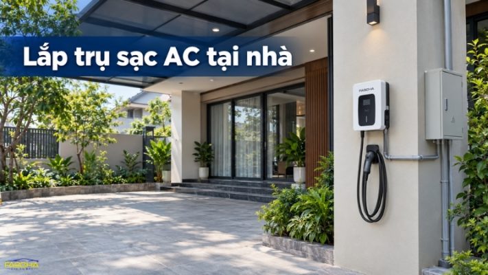 Lắp trụ sạc AC tại nhà